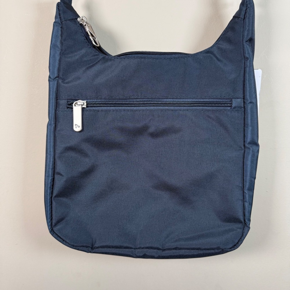 Travelon Midnight Blue 5 Point Anti-Theft Security Crossbody Bag Travel - Picture 2 of 11